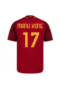 AS Roma Manu Kone #17 Fotballdrakt Hjemme Klær 2026-27 Korte ermer